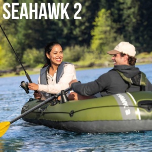 Barca gonflabila Intex Seahawk 2, capacitate 2 persoane, dimensiuni 236 x 114 x 41 cm - Img 2