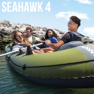 Barca gonflabila INTEX Seahawk 4 pentru 4 persoane, 480 kg, cu accesorii - Img 2