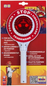 Baston de pompier Theo Klein 8958 cu lumina intermitenta, 16 cm x 3,5 cm x 29 cm