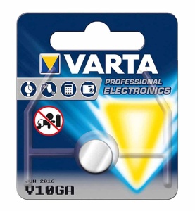 Baterie alcalina VARTA 12500110 V10, 1.5V, 50 mAh, argintie