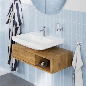 Baterie baie GROHE Dice 1018560000 crom economisire apa montaj usor - Img 12