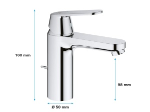 Baterie baie Grohe Eurosmart Cosmopolitan 23325000 economisire apa finisaj cromat montaj usor - Img 5