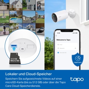 Baterie de exterior pentru camera de securitate Tapo C410, rezolutie 2K, viziune nocturna color, memorie MicroSD, baterie nedetasabila de 6400 mAh, audio bidirectional, detectare persoane, Alexa si Google Assistant, Wi-Fi 2.4GHz - Img 6