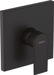 Baterie dus hansgrohe Vernis Shape, montaj in perete, mattschwarz