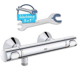 Baterie dus termostatata GROHE Precision Flow 34840000 economisire apa protectie la supraincalzire crom