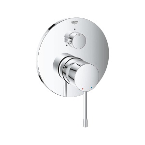 Baterie pentru dus GROHE Essence, crom, cu un maner metalic, pentru 3 consumatori
