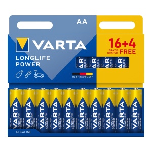 Baterii AA VARTA Longlife Power, 20 buc, Alkaline, 1.5V, pentru dispozitive cu consum ridicat - Img 2