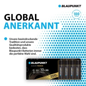 Baterii Alkaline Premium Blaupunkt LR6BPR10CB, 10 bucati, pentru dispozitive energice - Img 5