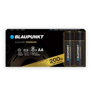 Baterii Alkaline Premium Blaupunkt LR6BPR8CB, 8 bucati, pentru jocuri si dispozitive electrice