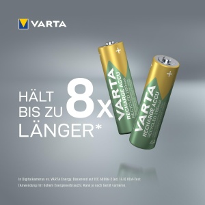 Baterii reincarcabile VARTA AA, 2100 mAh, 6 bucati, din material reciclat - Img 7
