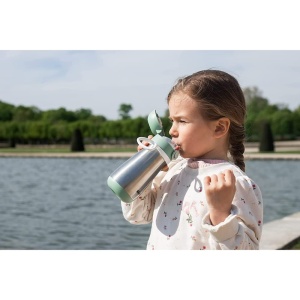 Beaba Sticla Inox pentru Copii 2-in-1 350ml Verde Salvie Design Robust - Img 3