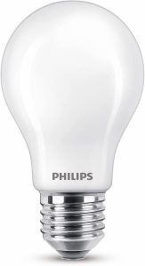 Bec clasic LED Philips 60 W, E27, alb cald (2700K), 806 lumeni [clasa energetica A++], mat - Img 4