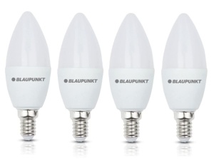 Bec LED Blaupunkt E14 7W Lumina Calda 2700K 640 Lumen Pachet 4 Bucati