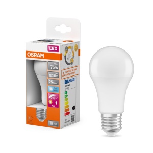 Bec LED cu senzor de miscare Osram Classic A, 10W, 1055lm, lumina rece 4000K