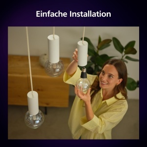 Bec LED inteligent Philips Hue White Color Ambiance Lightguide G95, dimmabil, 16 milioane culori - Img 6