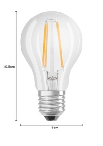 Bec LED Osram E27, 7W, Lumina Calda 2700K, Echivalent 60W, Set 5 Bucati - Img 5
