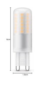 Bec LED Philips G9, 60W, 570 Lumen, Lumina calda 2700K, Alb - Img 4