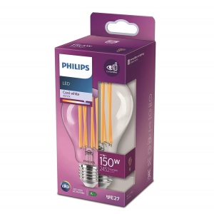 Bec Philips LEDclassic 150W, E27, alb neutru (4000 Kelvin), 2452 lumeni, transparent - Img 2