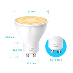 Becuri Smart TP-Link Tapo L610 GU10 4 buc 29W Dimmabile Control prin Aplicatie - Img 3