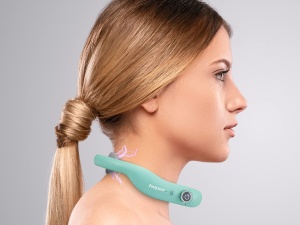BEPER P302MAS100 Aparat de masaj cervical, Aparat de masaj pentru gat, 6 moduri, intensitate reglabila, functie de incalzire, reincarcabil, cu port USB - Img 2