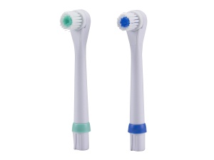 Beper RCO4091819 Set de 2 capete de perie compatibile copii 40.918, periuta de dinti electrica 40.919, Igiena orala, Alb/Verde, Alb/Albastru
