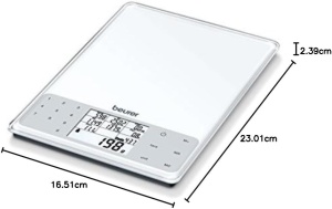 Beurer DS 61 Cantar de analiza nutritionala 5kg Afisaj valori nutritive Tara automata - Img 9