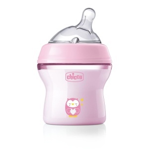 Biberon anti-colici Chicco Natural Feeling, 150 ml, 0 luni, cu tetina silicon unghiulara - Img 2