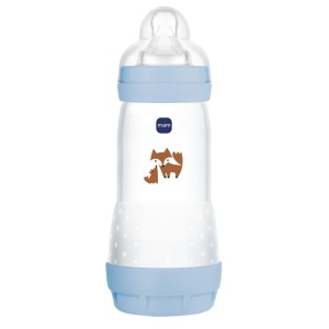 Biberon anti-colici MAM Easy Start, 320 ml, 4 luni, culoare Ocean