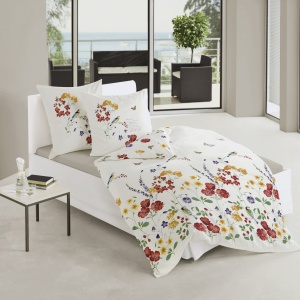 Bierbaum Bettwasche 6477, Mako-Satin, Proiectat in Germania, bunt 01, 135x200 + 80x80 cm - Img 2