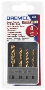 Biti pentru lemn Dremel 631, 4 bucati, cu varf brad point, 18 shank - Img 6