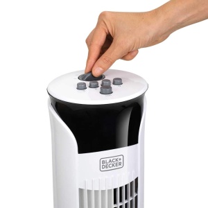 BlackDecker BXEFT47E Ventilator turn 45 plastic fara telecomanda 81 cm alb - Img 5