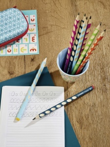 Bleistift ergonomic STABILO EASYgraph pentru stangaci, 5 culori, HB2B - Img 3