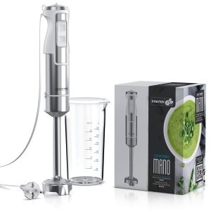 Blender Arendo 1000W, inox, cu 4 lame, cu functie turbo, alb - Img 7