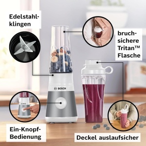 Blender Bosch VitaPower MMB2111T, 450W, 40000 rpm, ToGo-Flacon - Img 3