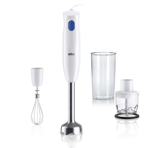 Blender Braun MultiQuick 1 MQ 10.202 M - 450 W, Alb, Set 3 accesorii - Img 4