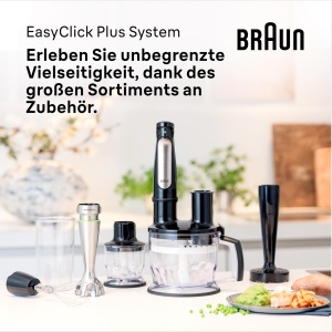 Blender Braun MultiQuick 7 MQ 7000X, 1000W, Tehnologie ActiveBlade, Negru - Img 2