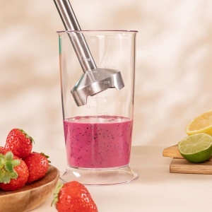 Blender Cecotec Power RetroBeige 1200W, cu tehnologie CrossBlades, accesorii incluse - Img 4
