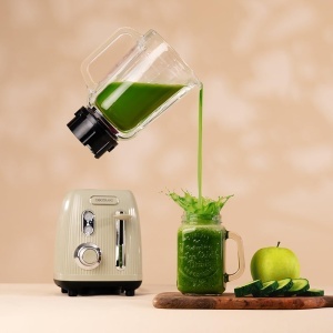 Blender Cecotec Retro Power Black Titanium, 1200W, 1.5L, Verde Vintage - Img 4