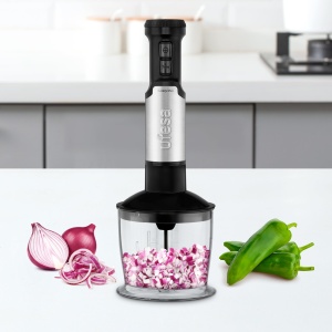 Blender de mana Ufesa Galaxy Max, putere 1200 W, 24 niveluri de viteza + TURBO, 4 lame de inalta eficienta, design ergonomic si rezistent la stropire, accesorii incluse, fara BPA - Img 4