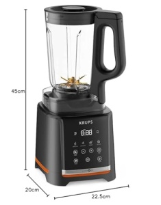 Blender Krups InfinyMix KB9158, 1600 W, 1.75 L, 5 programe automate, Negru - Img 7