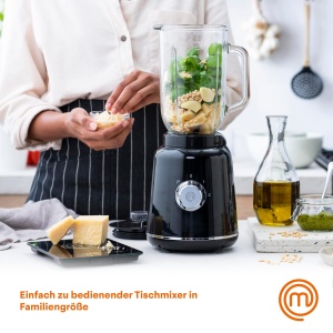 Blender MasterChef cu bol din sticla, 1.5L, 2000W, 10 viteze - Img 2