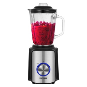 Blender Mesko MS4080, 1.5L, 1200W, Negru cu Accente din Inox