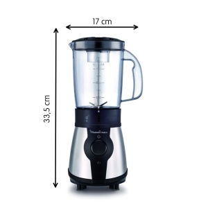 Blender Moulinex LM1B1D 300W cu recipient de 750ml si 4 lame din otel inoxidabil - Img 2