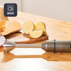 Blender multifunctional BLACKDECKER BXHBA1000E, 1000W, 20 viteze, inox si negru - Img 3