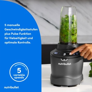 Blender Nutribullet SmartSense NBF550DG 1500W Negru 5 viteze Auto Cycle - Img 5