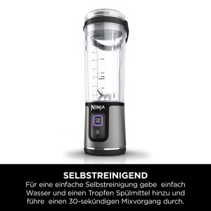 Blender portabil Ninja Blast, 530ml, putere mare, negru - Img 8