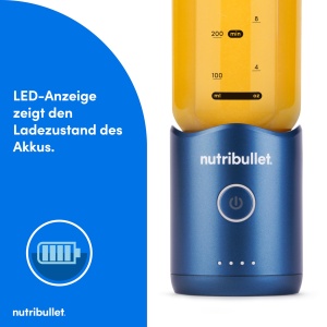 Blender portabil Nutribullet Flex 590ml, USB-C, albastru, usor de curatat - Img 5