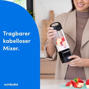 Blender portabil Nutribullet NBP003B, 475 ml, putere mare, negru - Img 2