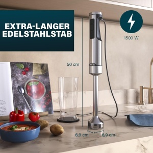 Blender Princess Prof XXL, 1500W, 50 cm, 5 viteze, inox - Img 2