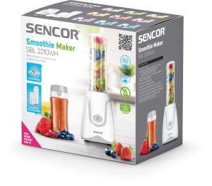 Blender Sencor 500W, 2 sticle Tritan BPA-free, alb - Img 5